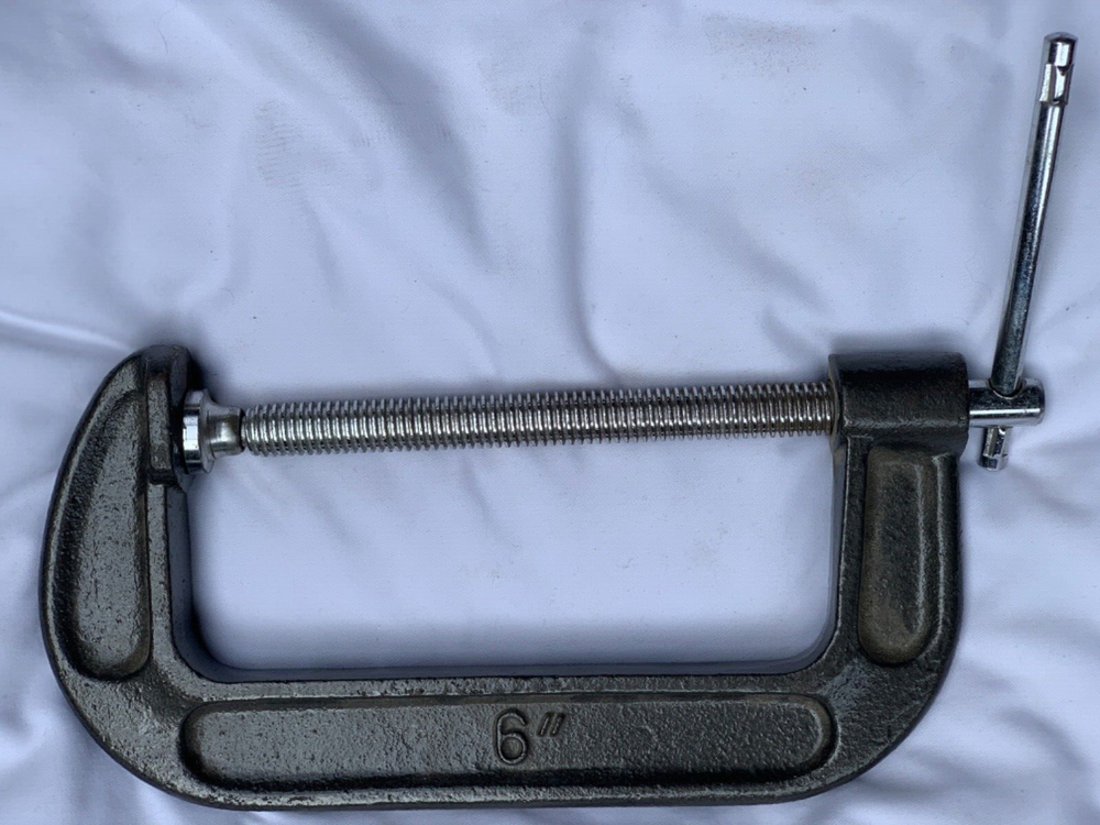 Powerbuilt 6" C-Clamp, Malleable Iron