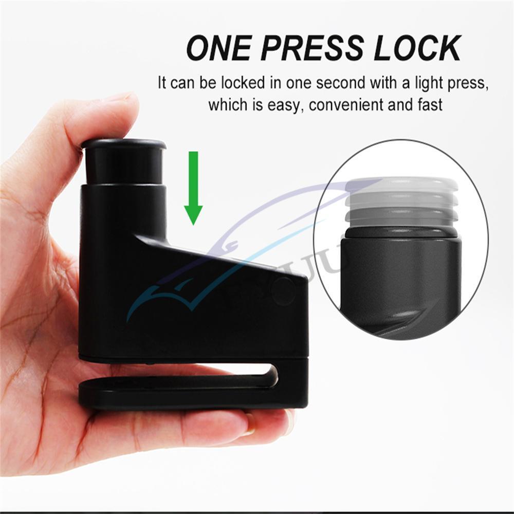 1x Motorcyce Bluetooth Electric Smart Fingerprint Disc Brake Lock Antitheft Lock