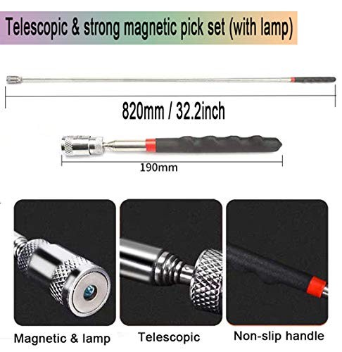 10Pcs Mechanic Pick Set Mechanic Precision Hook Picks Tools Set with Scraper