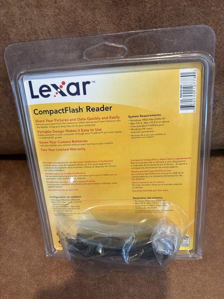 Lexar FireWire Compact Flash Reader CompactFlash New In Package