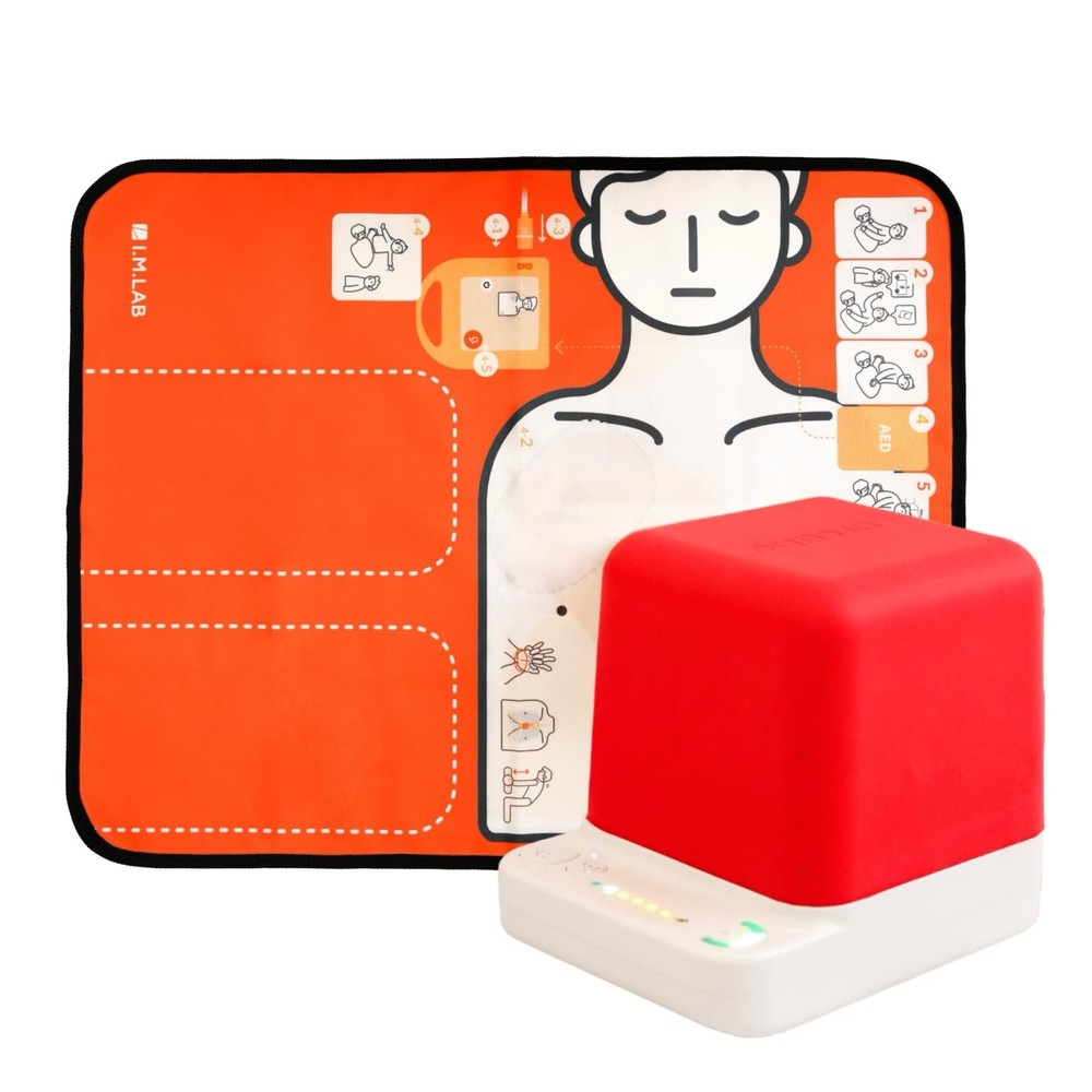 HeartiSense CPRCUBE 3 CPR Training Kit Visual Audio Feedback Device