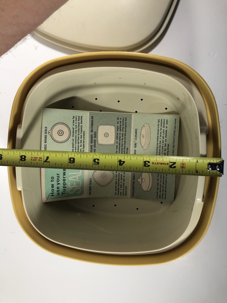 Vintage Tupperware 3-PC Vegetable Steamer Set 888-10 w/Instructions