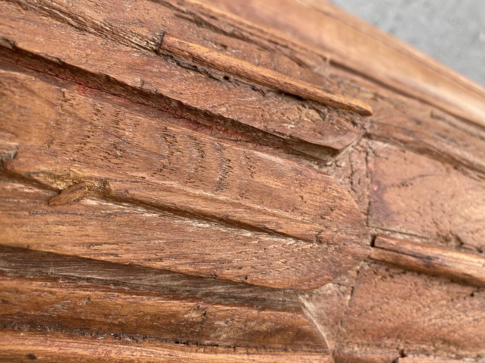 Old Wood Carved Moroccan Style Columns Pillars