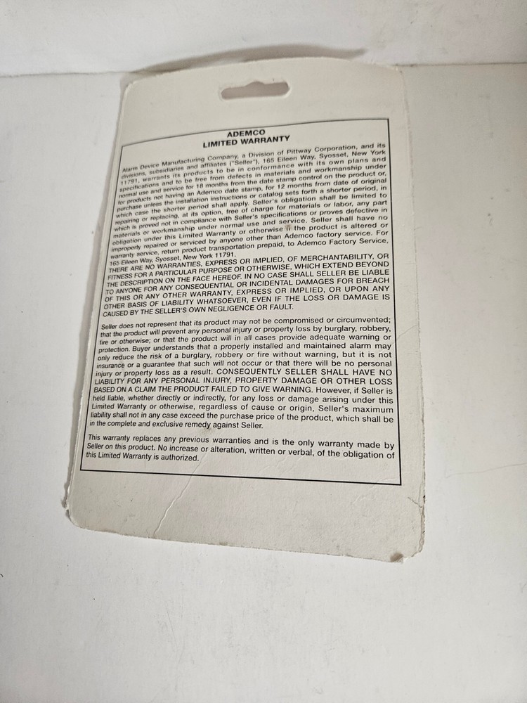 Ademco 4142TR Trigger Cable NEW (Sealed)