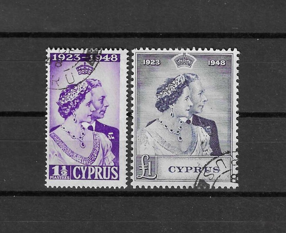 CYPRUS 1948 SG 166/167 USED