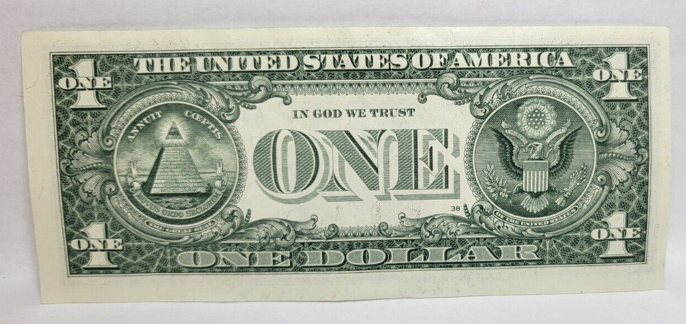 Two One $1 Dollar Bill Error Misaligned Front Thin Left Margins