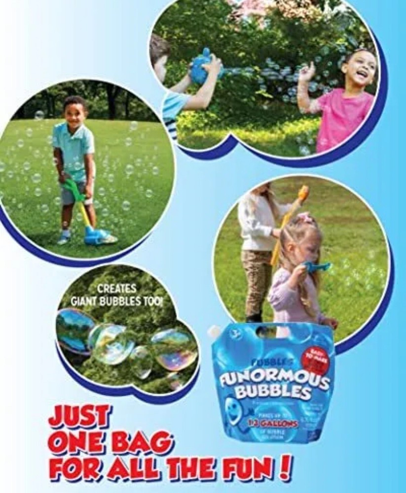 Little Kids Bubbles by Fubbles| Bubble Solution Refill | Non-Toxic Concentrate!!