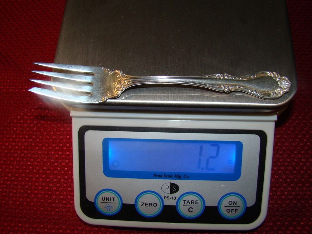 STERLING SILVER NORTHUMBRIA CELLO SALAD FORK NO MONOGRAM