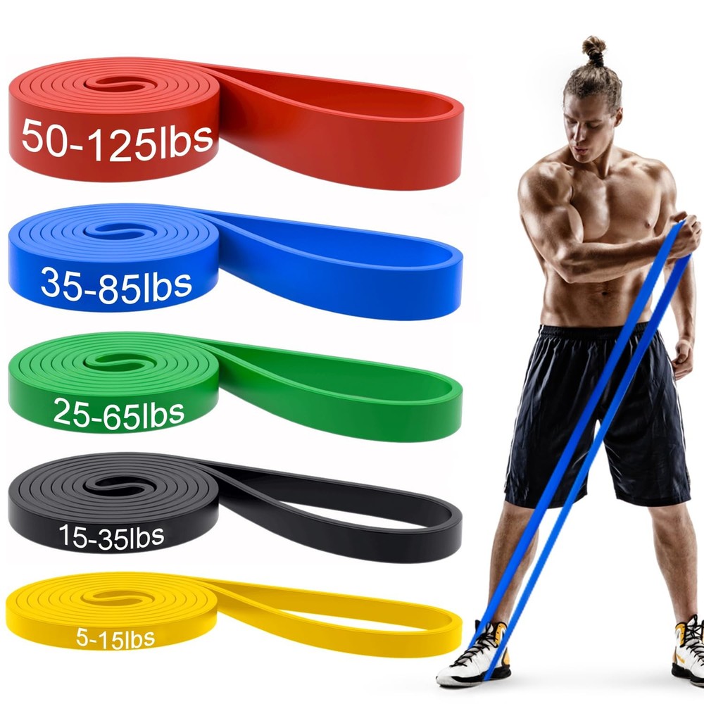 Pull Up Bands, Resistance Assistance Bands 5-125 LBS, Colorful