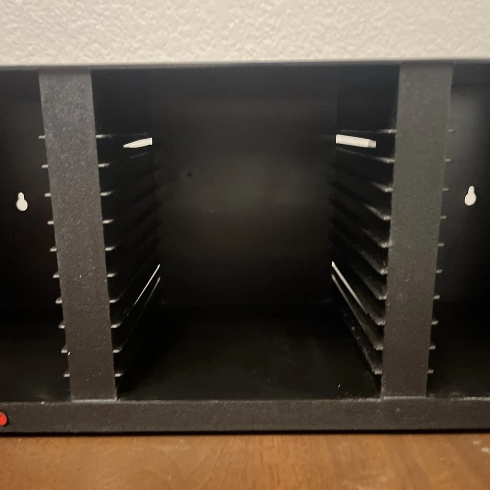 Vtg Laserline CD 36ND Wall Mountable Compact Disc Storage Rack, Stores 36 CDs