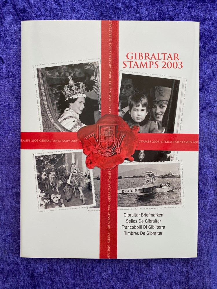 Gibraltar 2003 year stamp mini sheet year book