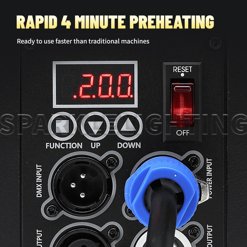 PAIDUN 600W Mini Cold Spark Machine DMX Firework Stage Effect 3-4.5M/9.8-14.7FT