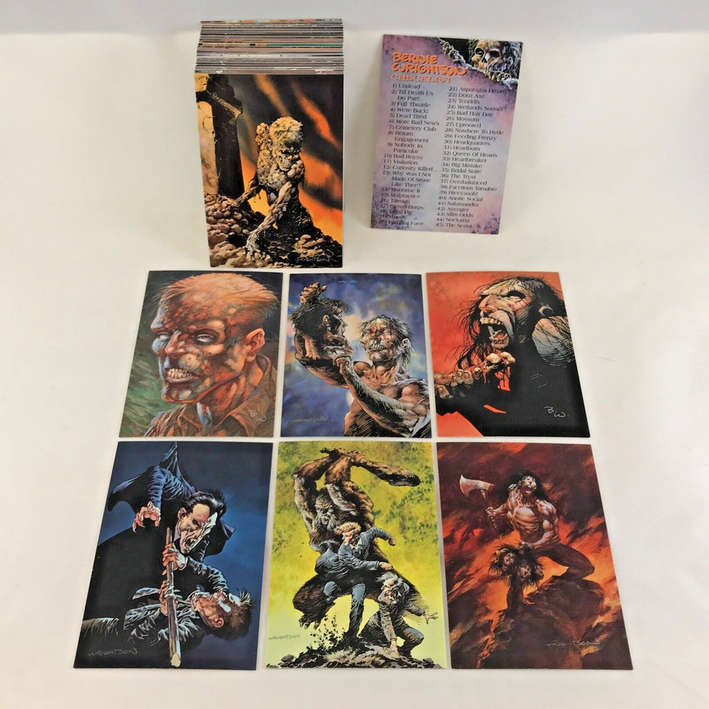 BERNIE WRIGHTSON SERIES 2 MORE MACABRE (FPG/1994) Complete Trading Card Set