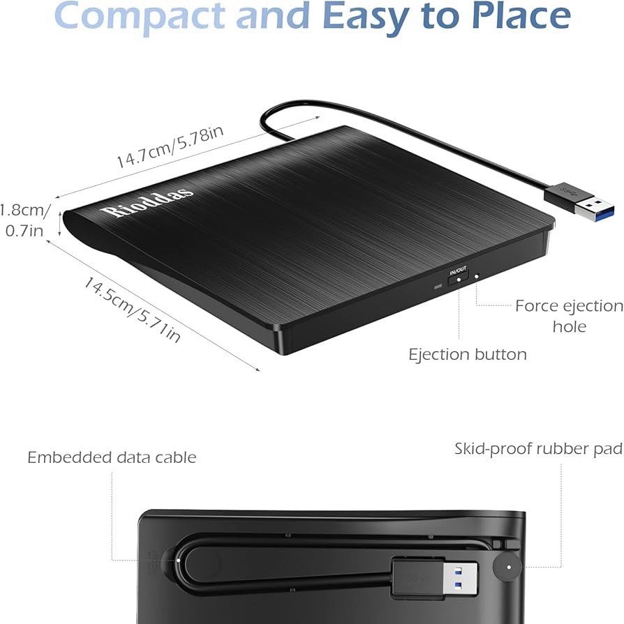 Laptop External CD/DVD Drives, Players, Portable Recorders