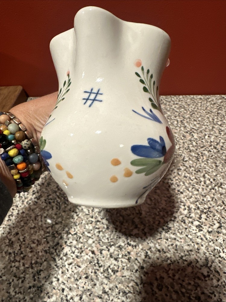 Vintage Looking Floral Decorative Pitcher SH2