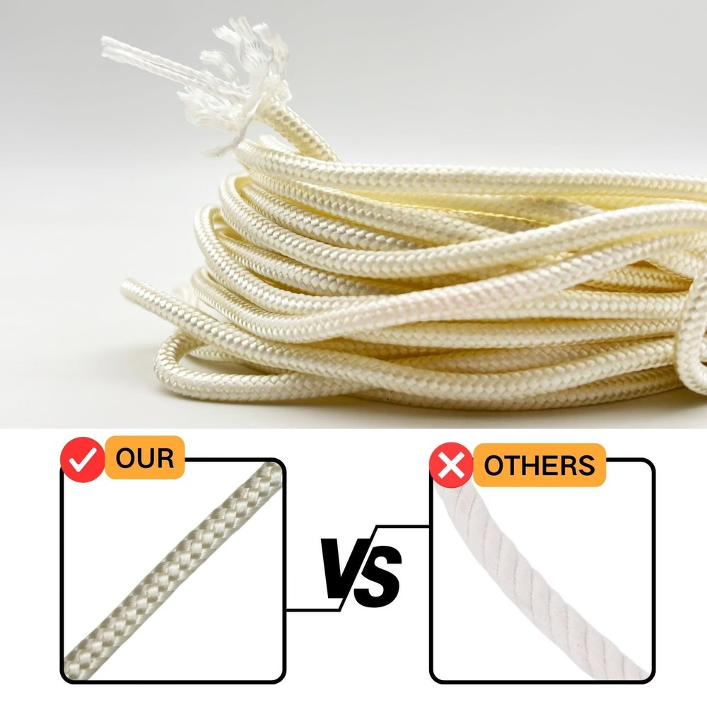 4mm Pull Cord Starter Rope 12M Recoil String for Chainsaw Trimmer Edger Weed ...