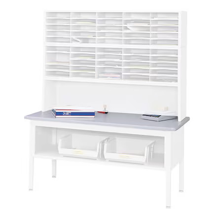 Safco 7750Gr Sorting Table Top, 60 In W, White