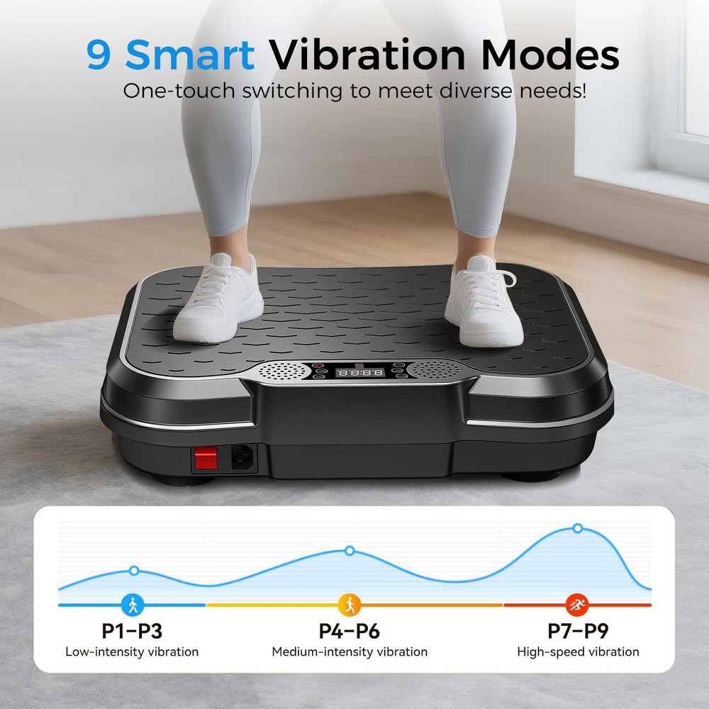 AoraPulse Vibration Plate Exercise Machine, for Black