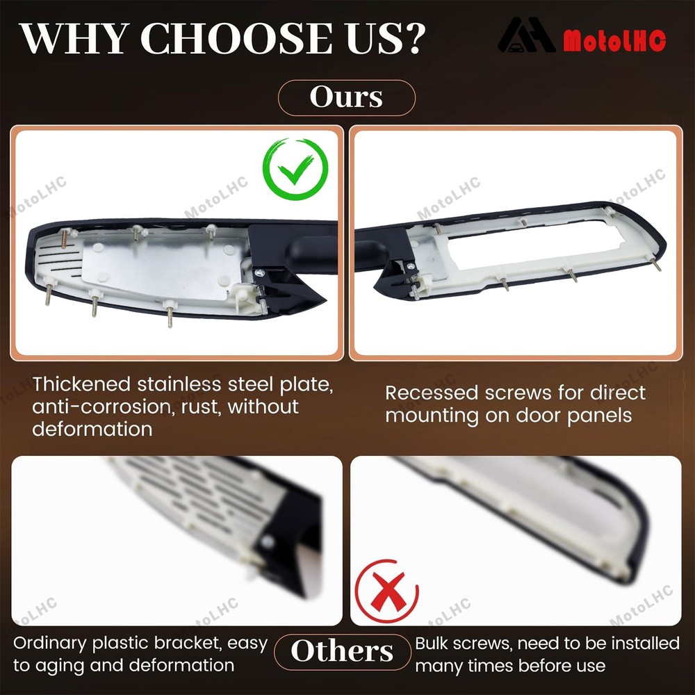 80994 Driver Side Inner Door Pull Handle Armrest Repair For 2010-2014 Chevy GMC