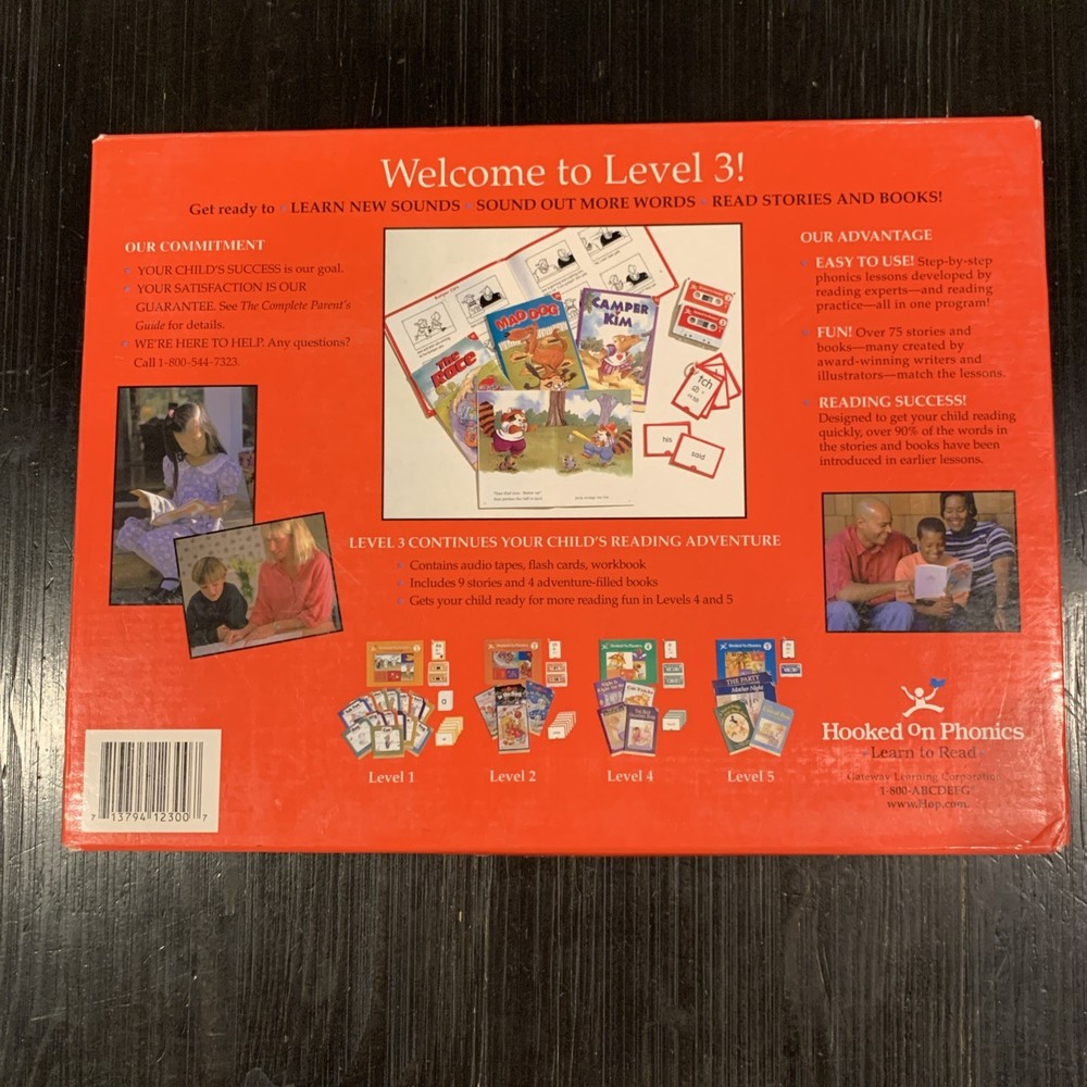 Hooked On Phonics- Level 3 - Box Open But Brand New