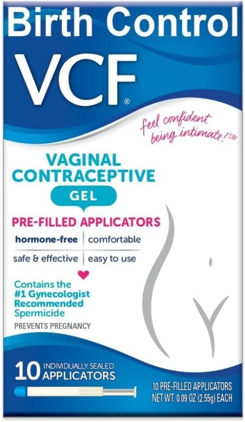 Vaginal Contraceptive Gel - 10 Pre-Filled Applicators, Safe & Effective Solution