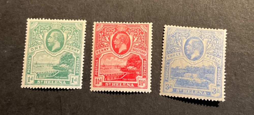 Stamps St Helena Scott #75-7 hinged