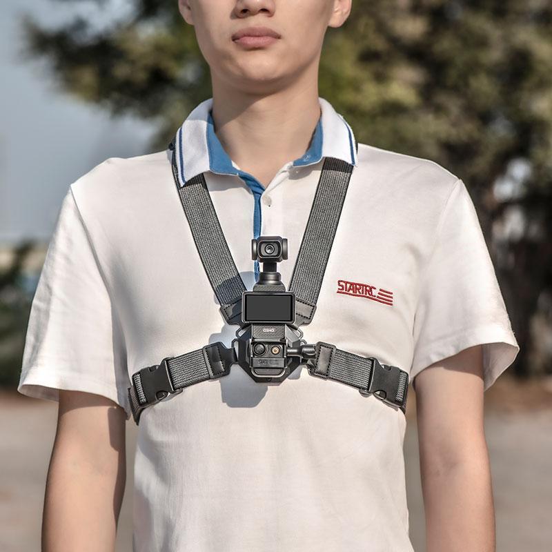 For DJI Osmo Pocket 3 Camera Chest Strap Fixed Frame Holder Parkour Travel