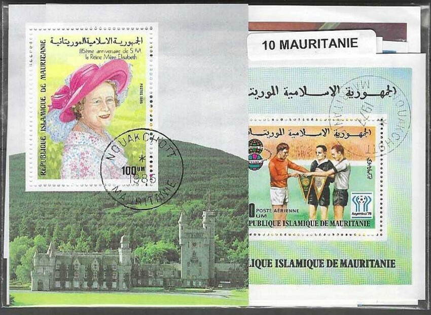 Mauritania 10 Different Cancelled Blocks