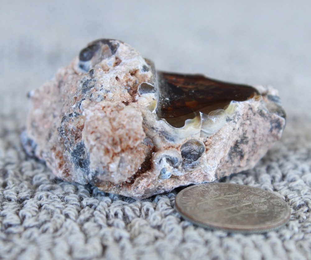 Windowed Fire Agate Rough For Lapidary Cutting BRIGHT COLORS