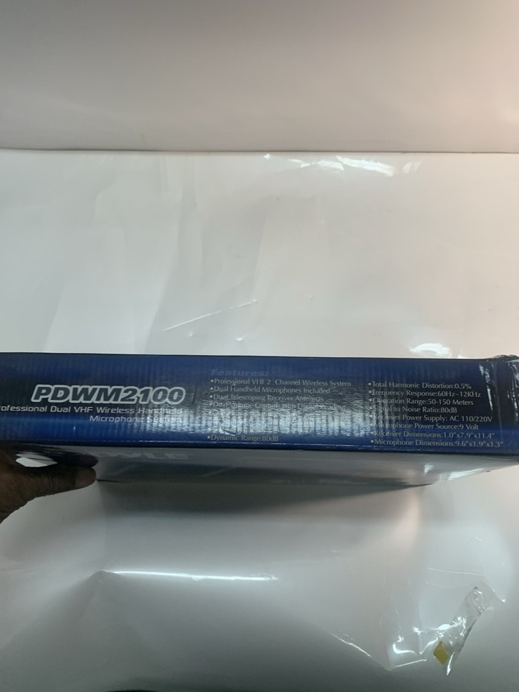 PDWM2100 Professional Dual VHF Wireless Handheld Microphone System