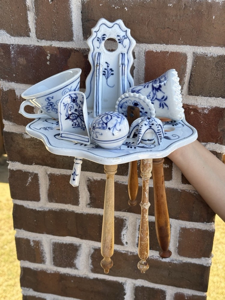 ANTIQUE MEISSEN BLUE Onion Pattern Utensil Set