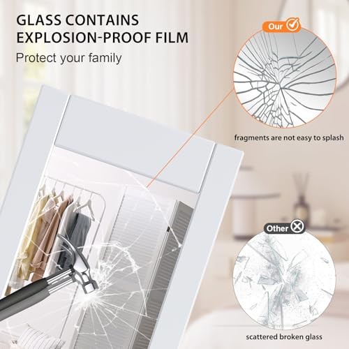 Preassembled Bifold Mirrored Barn Doors for 24x80 24"x80" White