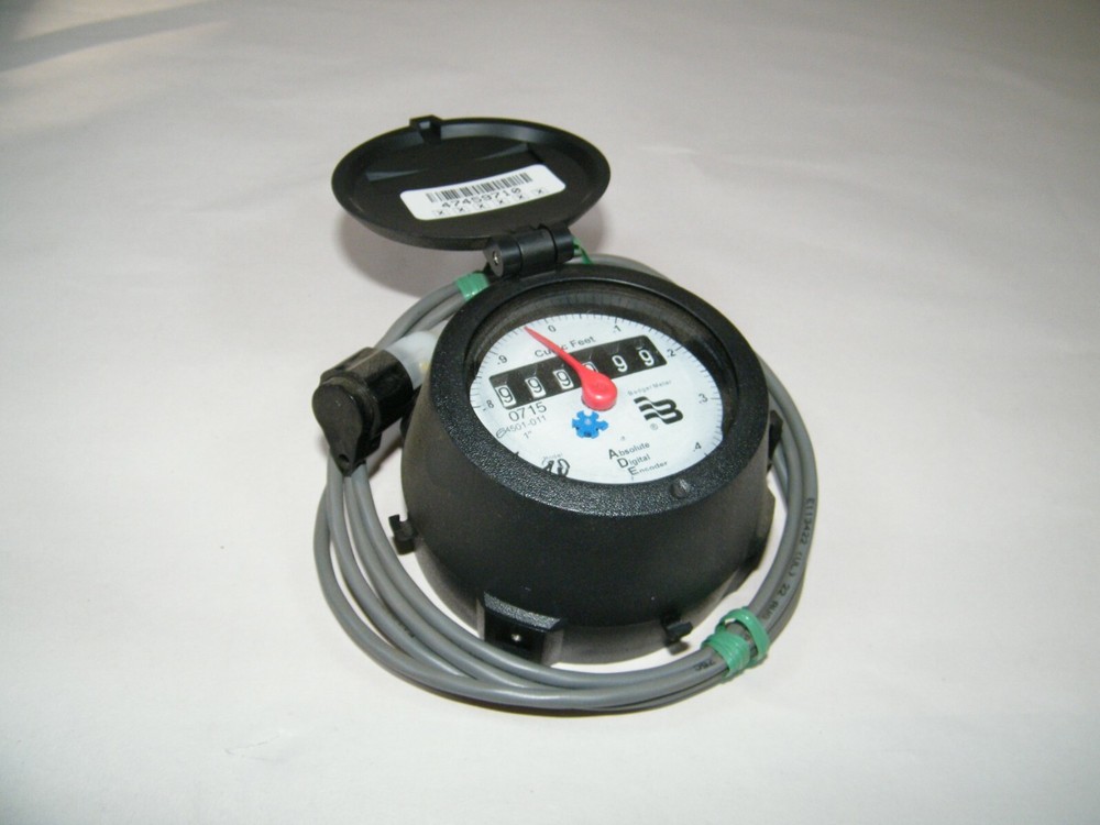 BADGER METER 1" GRAY MODEL 70 ABSOLUTE DIGITAL ENCODER 64501-011 WATER METER NEW
