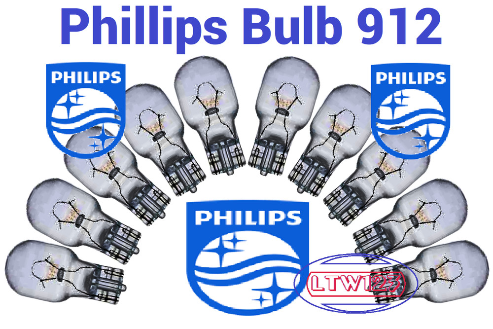 (10) Phillips Miniature Lamps Bulb 906-912-921