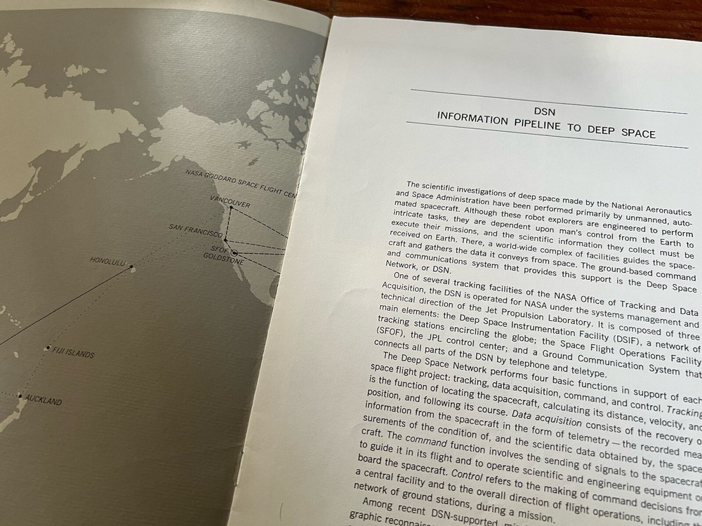 Vintage 1966 NASA Booklet - The Deep Space Network