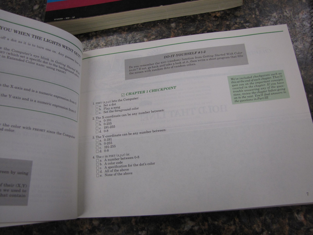 Radio Shack Getting Started Color BASIC, Going Ahead w/ Extended Manuals NICE!