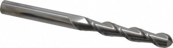 Accupro 1/2" Diam, 3" LOC, 2 Flute Solid Carbide Ball End Mill