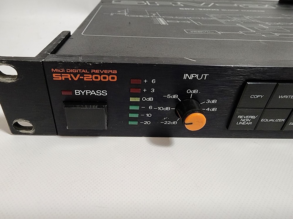 Roland SRV-2000 Digital Reverb Effect Rack Tested Working