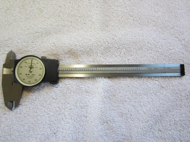 6" Dial Caliper - TESA .001", 00520001 with Case