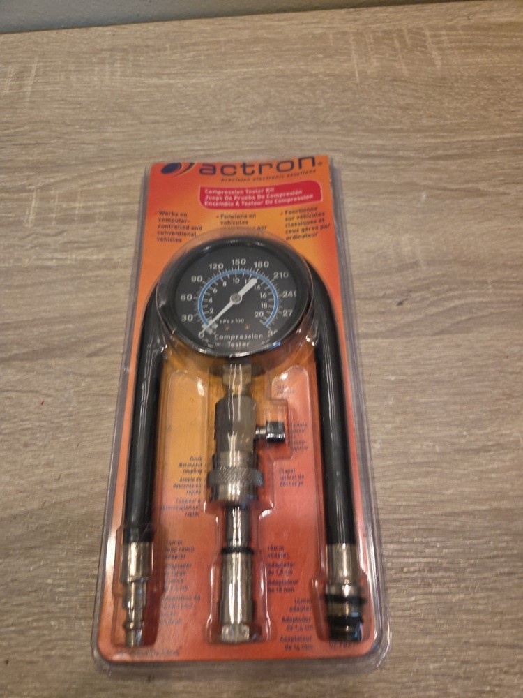 Actron Compression Tester Kit CP7827 0–300 PSI New Open Box