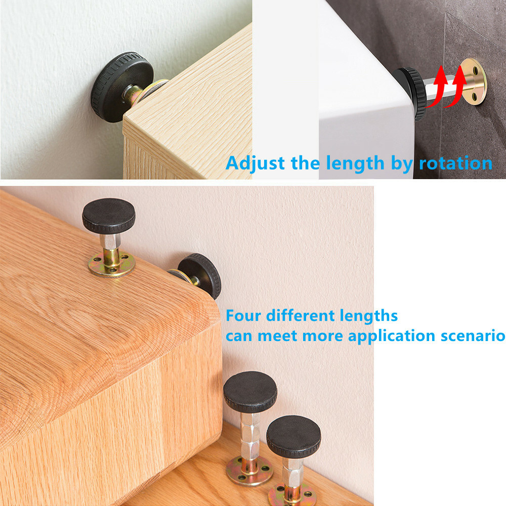 4 Pcs Adjustable Threaded Bed Frame Anti-Shake Tool Telescopic Support Stabilise