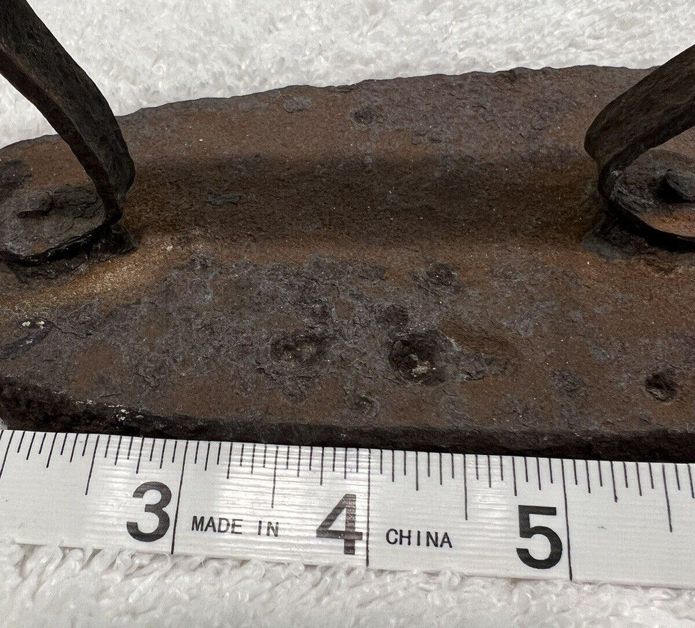Antique Cast Iron Primitive Iron Wrought Iron Ironing Tool Fire Pit Iron OLD