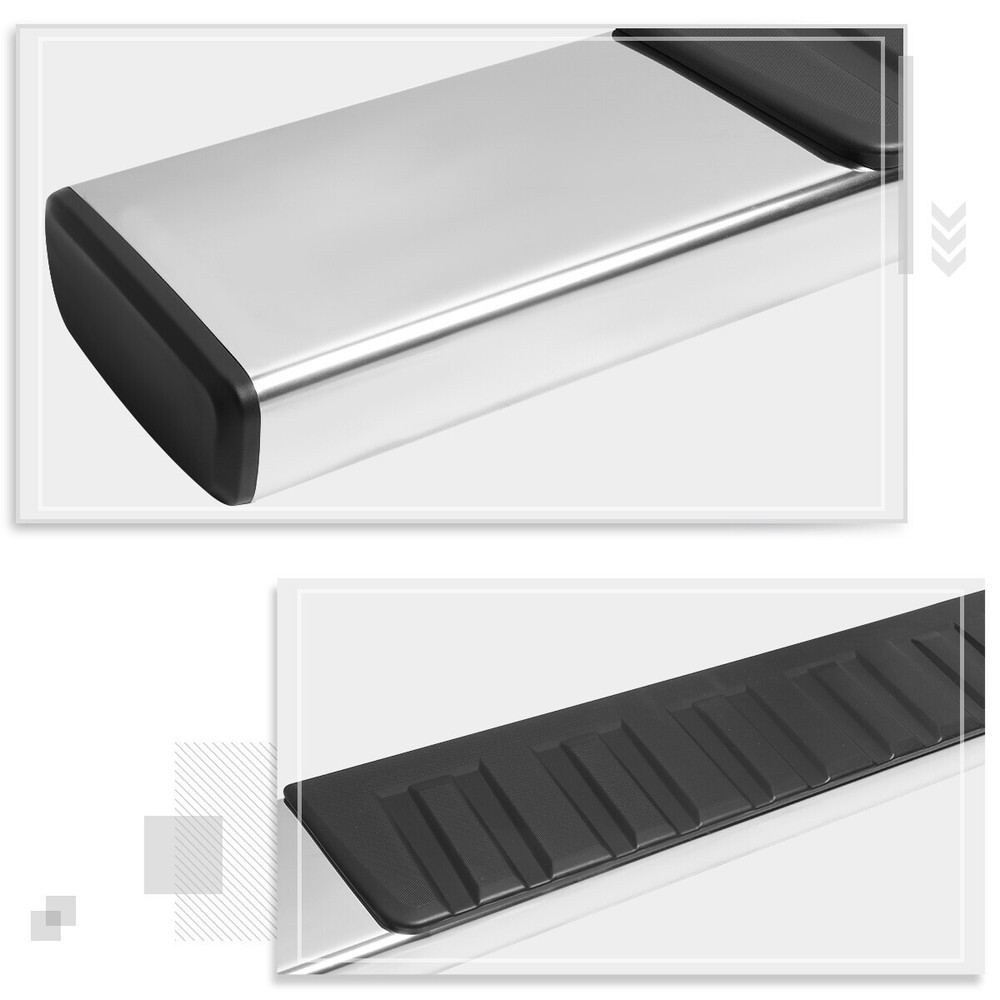 For 07-19 Silverado/Sierra Regular Cab 6"Side Step Nerf Bar Running Board Chrome