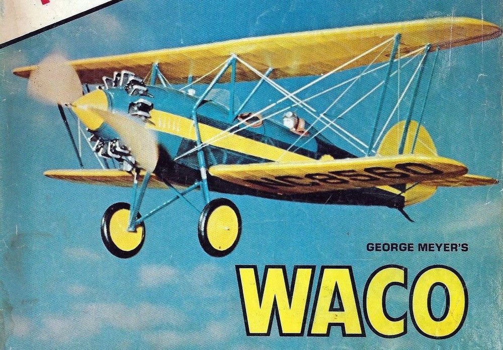 Air Trails TAPER WING WACO PLAN & CONSTRUCTION ARTICLE for37" UC Model Airplane