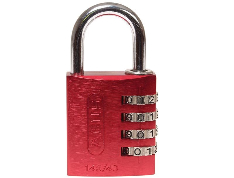 ABUS - combination padlock 40mm red