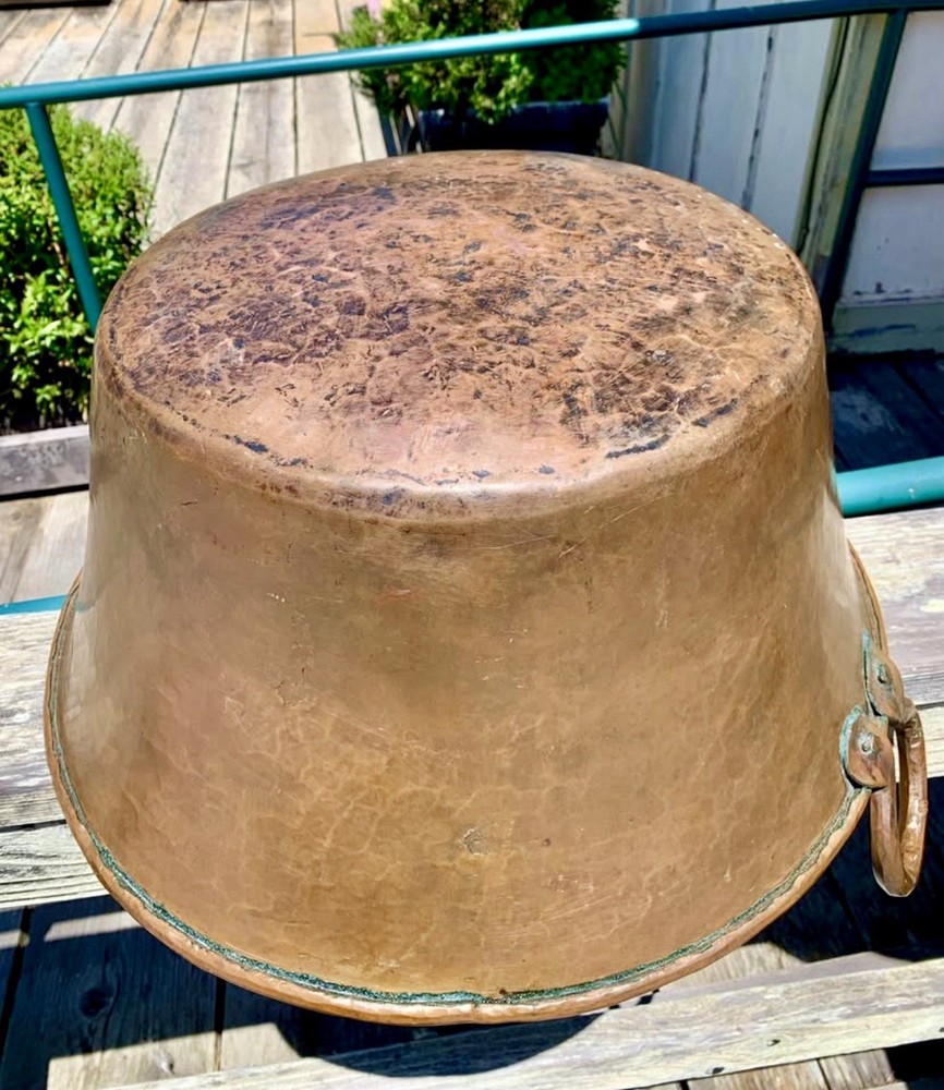 Set Of Antique Copper Pots