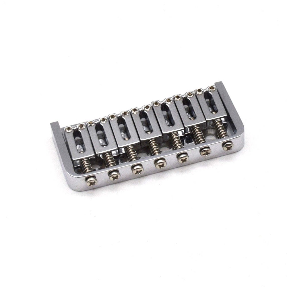 KD By AxLabs 7-String Hardtail Bridge - 4-Screw, 10.5 mm Spacing- Chrome