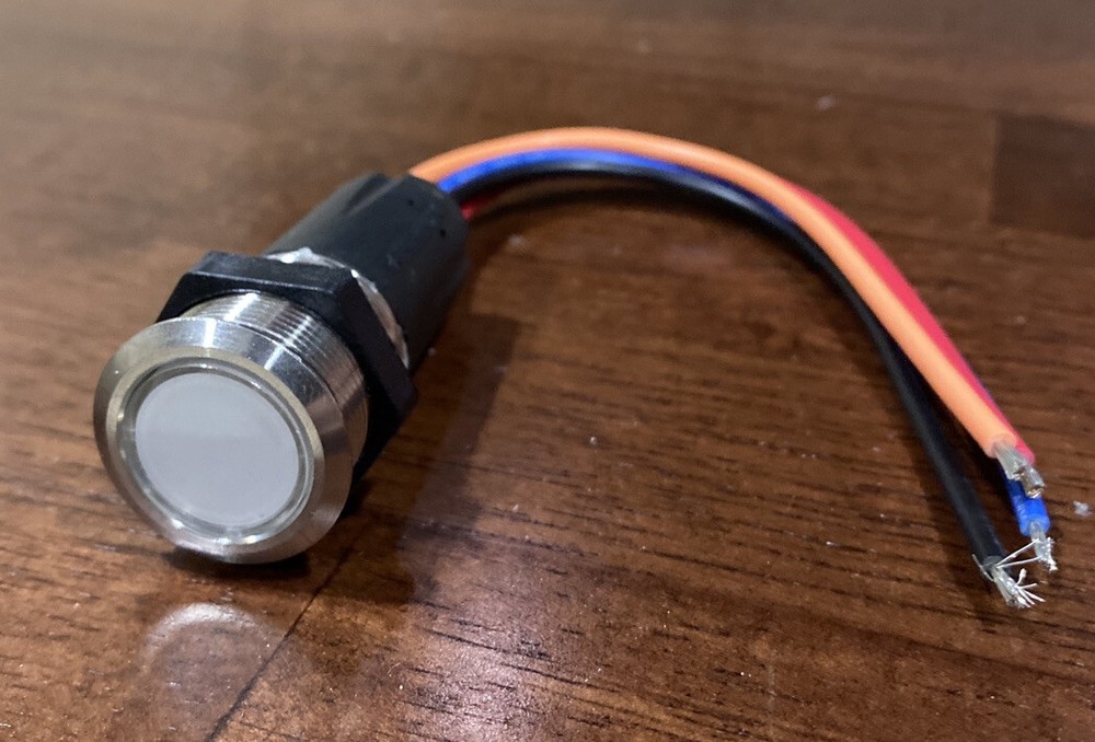 22MM Electronic Push Button LED Switch ON/OFF Marine