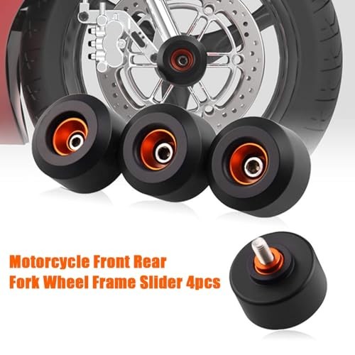 4 Pcs Motorcycle Front Rear Fork Wheel Frame Slider Crash Protector