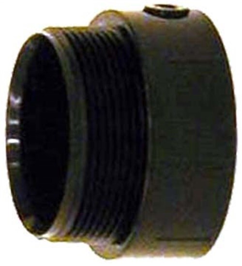 Charlotte ABS001091200 Black DWV ABS Adapter 3 MPT x 3 Hub Dia. in.